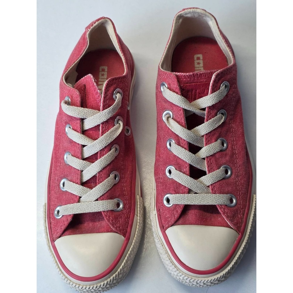 Converse All Star Men's Sneakers Size 4 Women's Size 6 Pink Red Shoes Early 2011 - Picture 2 of 14